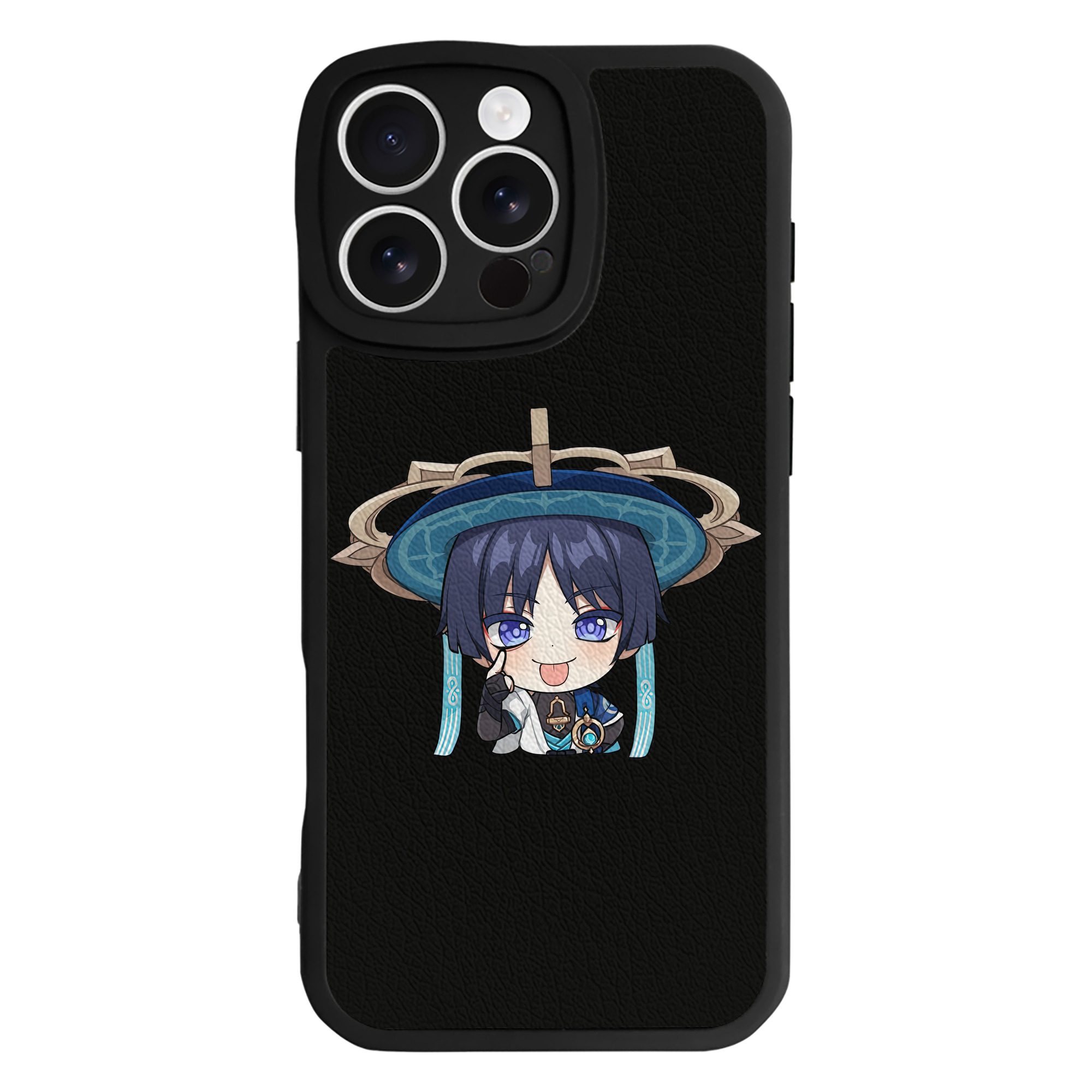げんし神 さんペい genshin Sanpei 【iPhone 16シリーズ対応】シリコンスマホケース（レザー調） 材質：シリコン